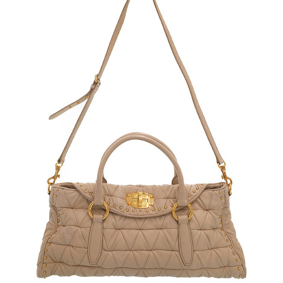 Miu Miu 2way Handbag Beige - Picture 1 of 9